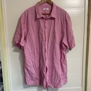 Pink Men's Casual Button Down Shirt